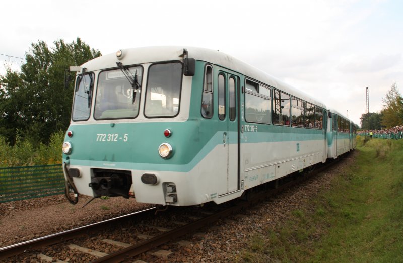 712 312-5 bei der Fahrzeugparade am 22.08.09 im SEM-Chemnitz-Hilbersdorf.