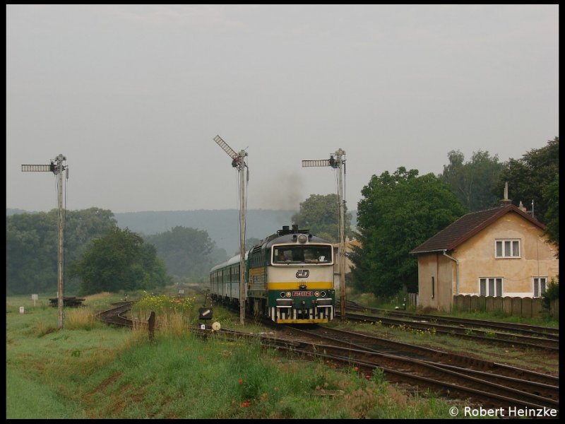 754 037-0 in Nemotice nach Brno am 03.07.2009