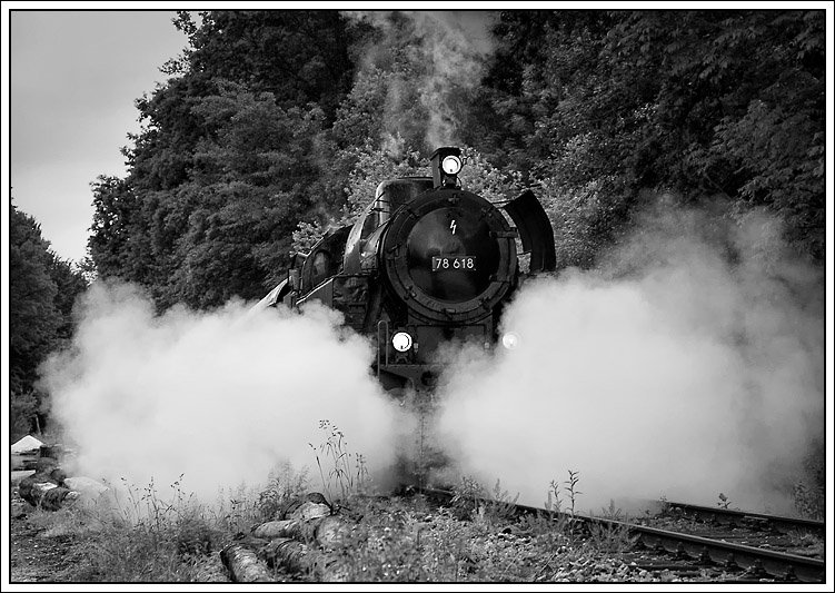 78.618 auf der GEG Strecke zwischen Timelkam und Ampflwang am 1.6.2009 beim Sgewerk kurz nach Timelkam aufgenommen.
