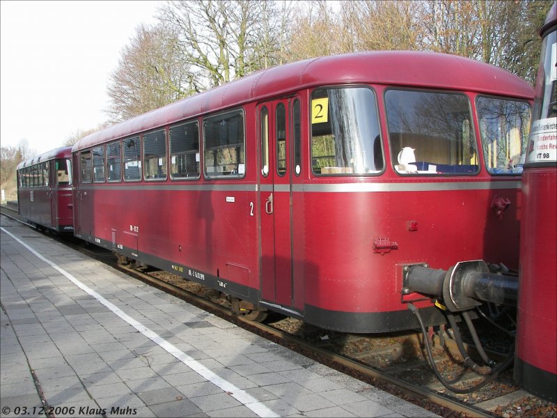 796-VS27 der HEG am 03.12.2006 im Bahnhof Billerbeck