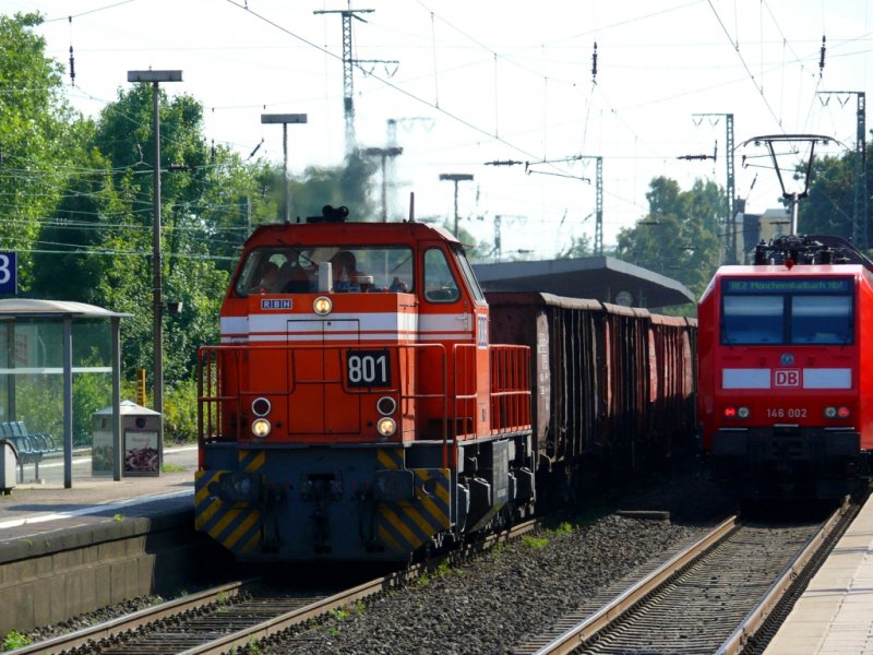 801 der RBH bei der Durchfahrt in Recklinghausen 18.8.2009