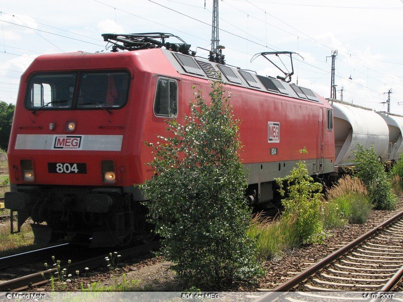 804 der MEG in Richtung Neustrelitz, passiert gerade Oranienburg.