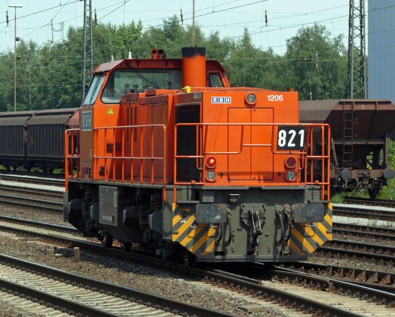 821 der RBH in REcklinghausen-Sd 6.8.2009