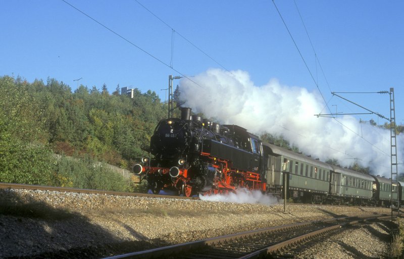 86 457 auf der Gubahn bei Stgt-Vaihingen am 27.09.1997