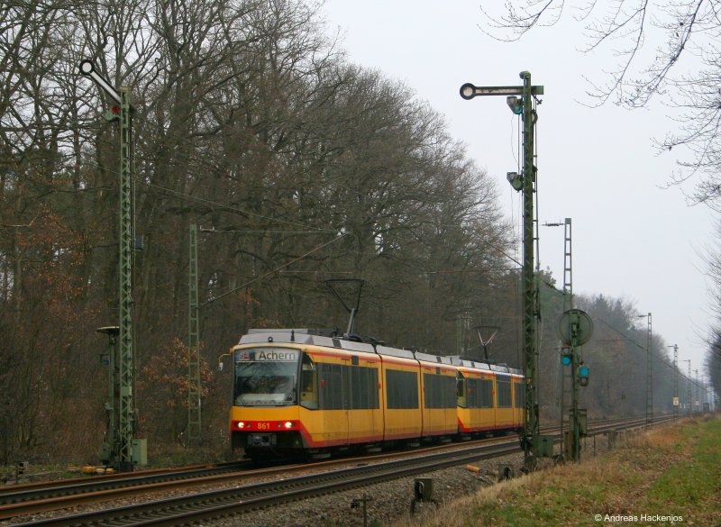 861 und 908 als S4 nach Achern am Esig Forchheim 22.3.09