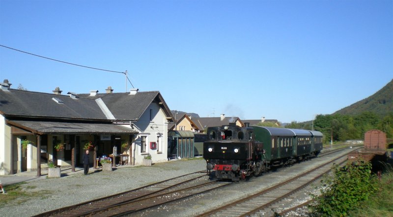 88.103 der Nostalgiebahnen in Krnten am 5.10.2008 im Bahnhof Ferlach.