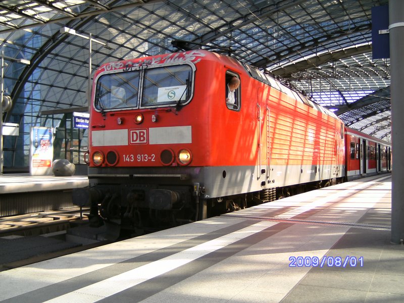 9180 6 143 913-2 D-DB (Beheimatung Dsseldorf) fuhr als S-Bahn Ersatz Verkehr am 01.08.2009 zwischen Potsdam Hbf und Berlin Ostbahnhof.
