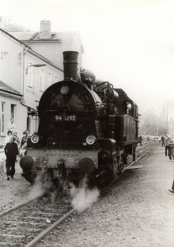 94 1292 in Bad Berka, Ilmtalbahn - um 1988