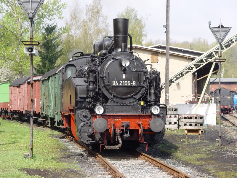 94 2105 im Au�engel�nde des VSE in Schwarzenberg am 03.05.08