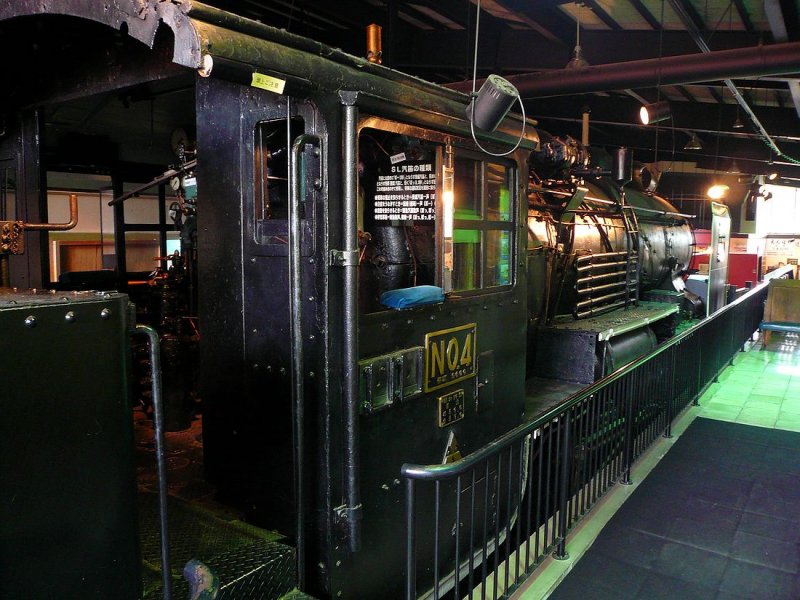 9600: Eine der Werksbahn-Lokomotiven für den Einsatz im Kohlerevier Yûbari auf der Nordinsel Hokkaido. Die Nr.4 steht heute im dortigen Bergwerksmuseum. 26.August 2008. 