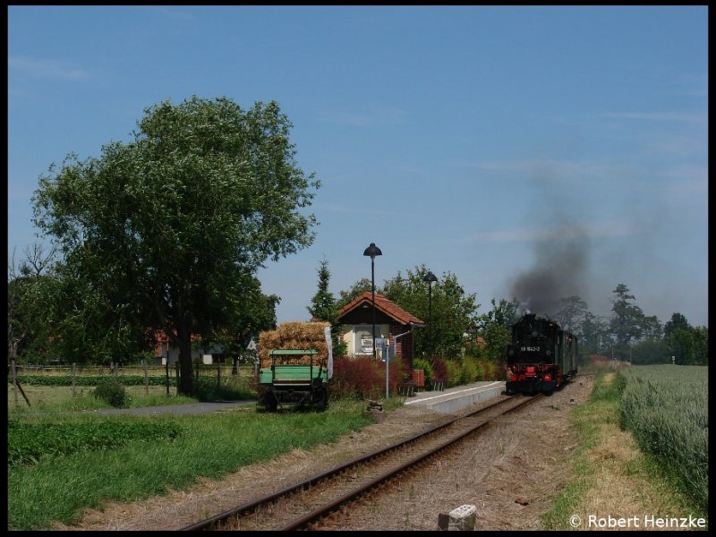 99 1542-2 bei Schweta Bahnhof nach Glossen am 14.06.2009