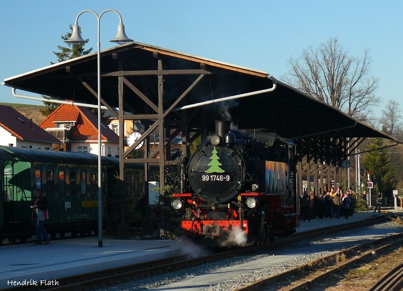 99 1746-9 beim umsetzten in Dippoldeswalde am 29.12.2008