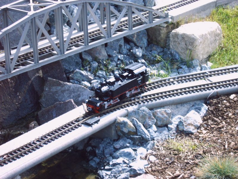 99 201 (bay Gts 2x3/3) rangiert in der  Eisenbahnwelten Kurort Rathen 