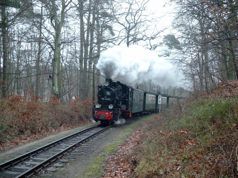 99 4632 beim Jagdschlo Granitz.