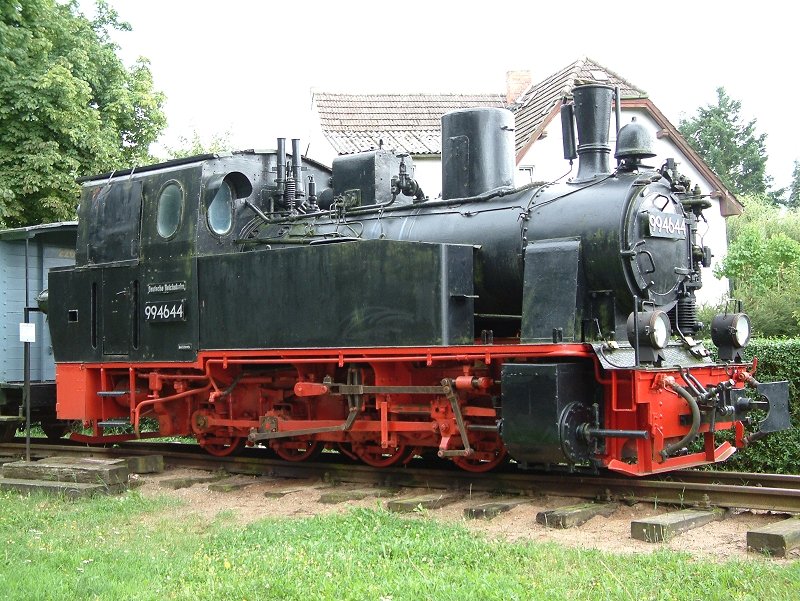 99 4644 auf dem Museumsgleis in Lindenberg, nicht betriebsfhig, soll aber mal aufgearbeitet werden.