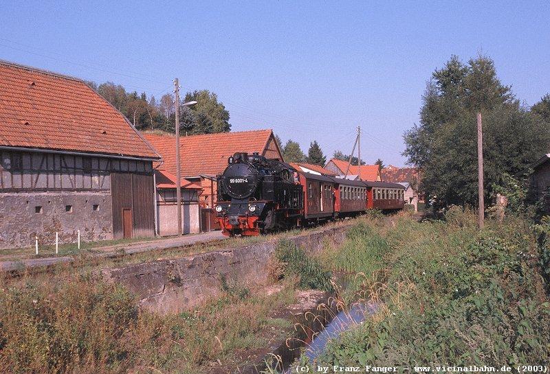 99 6001 am 10.8.'03 in Straberg (Harz).