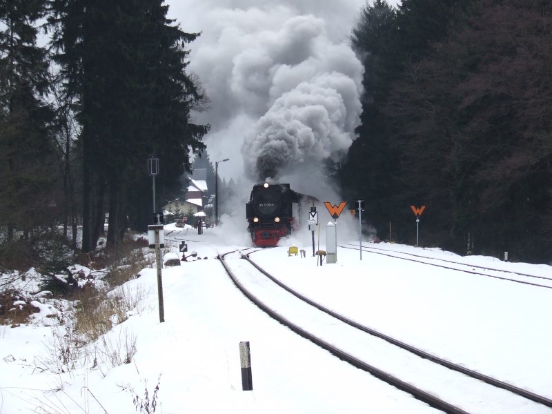 99 7239 auf dem Weg von Drei Annen Hohne Richtung Brocken