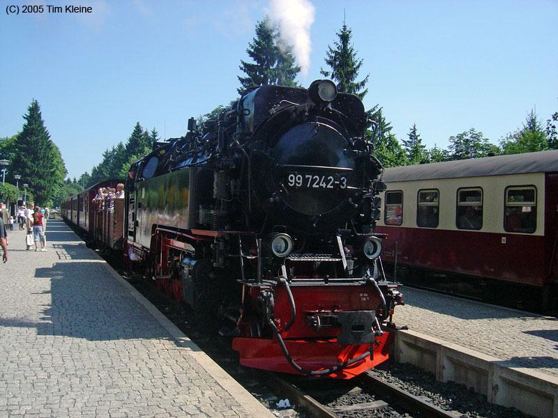 99 7242 der HSB am 18.08.2005 in Drei Annen-Hohne.