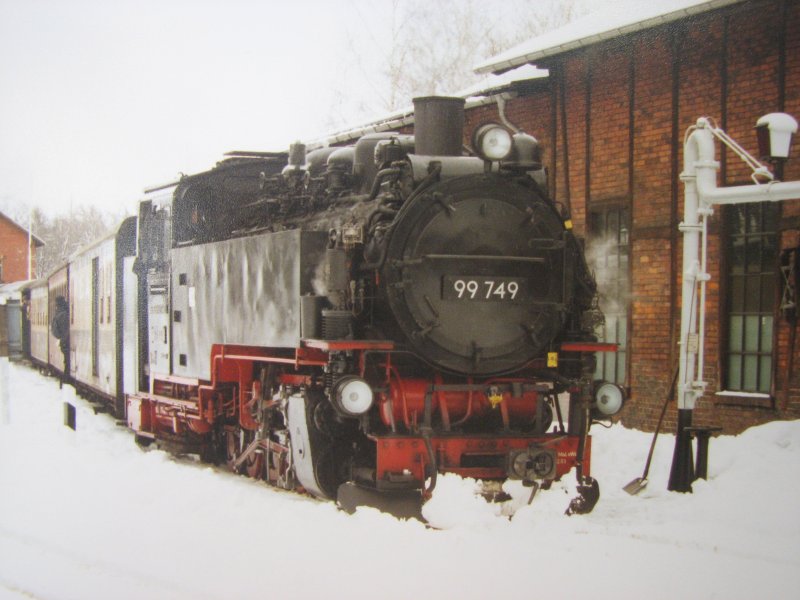 99 749 (VII K Altbau)ebenfals am 05.02.05 im Bahnhof Bertsdorf.