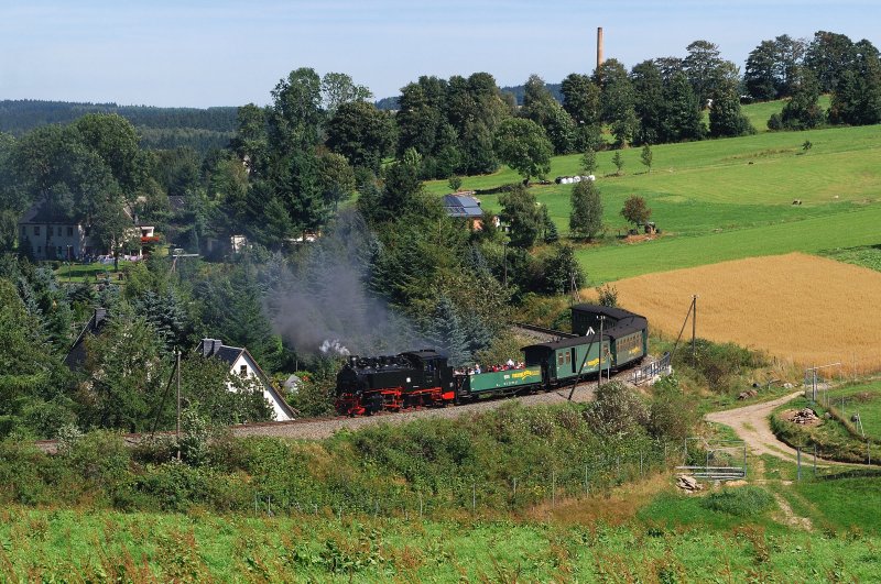 99 794 mit dem SDG 1005 bei Cranzahl (24.08.2009)