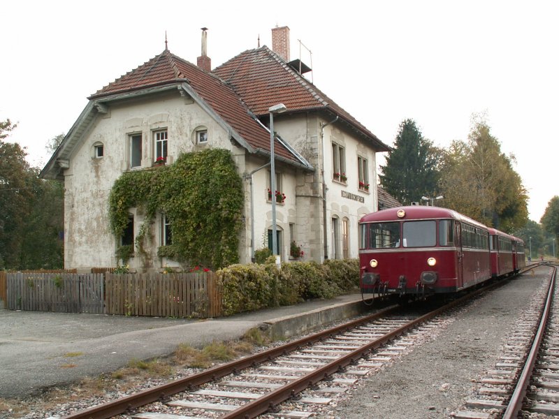 998 746+998 250+789 622 der Pfalzbahn wrend der Plandampfveranstaltung  Dampf ber´n Buckel  vom 29.9.-3.10.07 am 2.10. in Neckarbischhofsheim.
