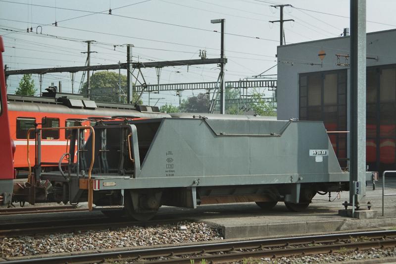 AAR ( ex WSB ) Schotterwagen X  204 auf dem Depotareal von Aarau am 11.05.2006
