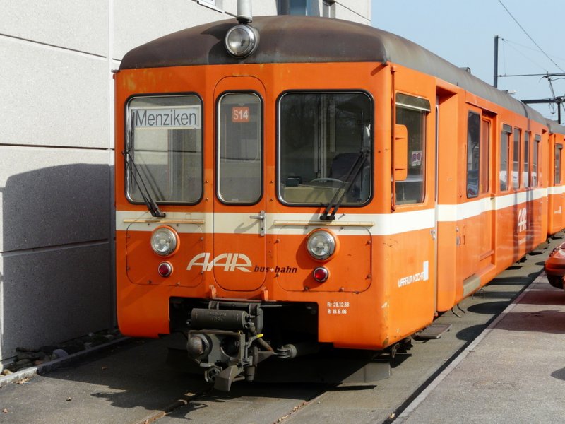 AAR - Steuerwagen BDt 82 im Bahnhofsareal von Schftland am 09.04.2009