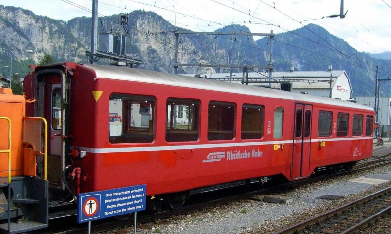 AB 1514 am 23.6.07 in Landquart.Dieser Wagen wurde am 28.9.07 abgebrochen.