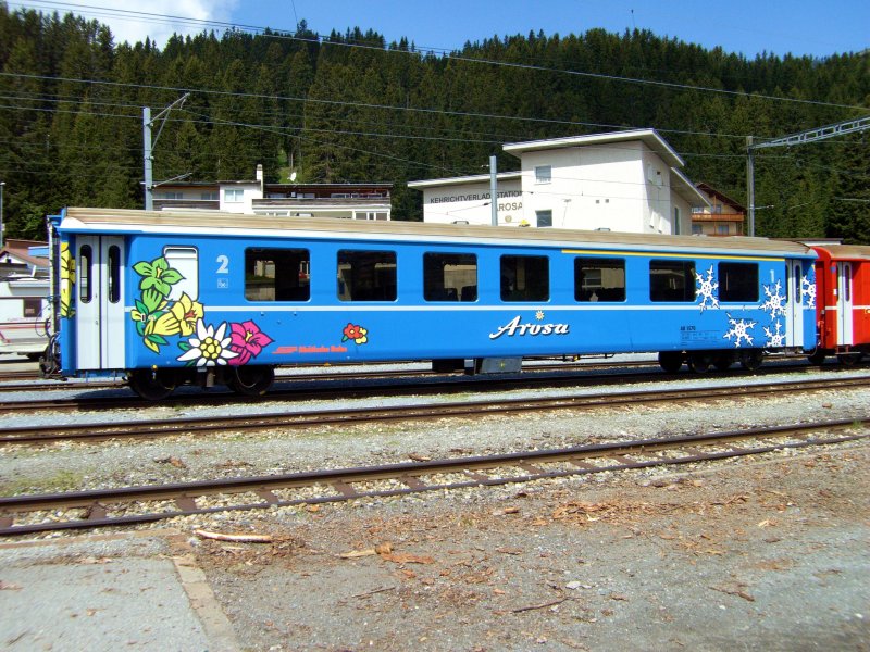 AB 1570 am 23.5.07 in Arosa. Dieser Wagen ist heute wieder rot.