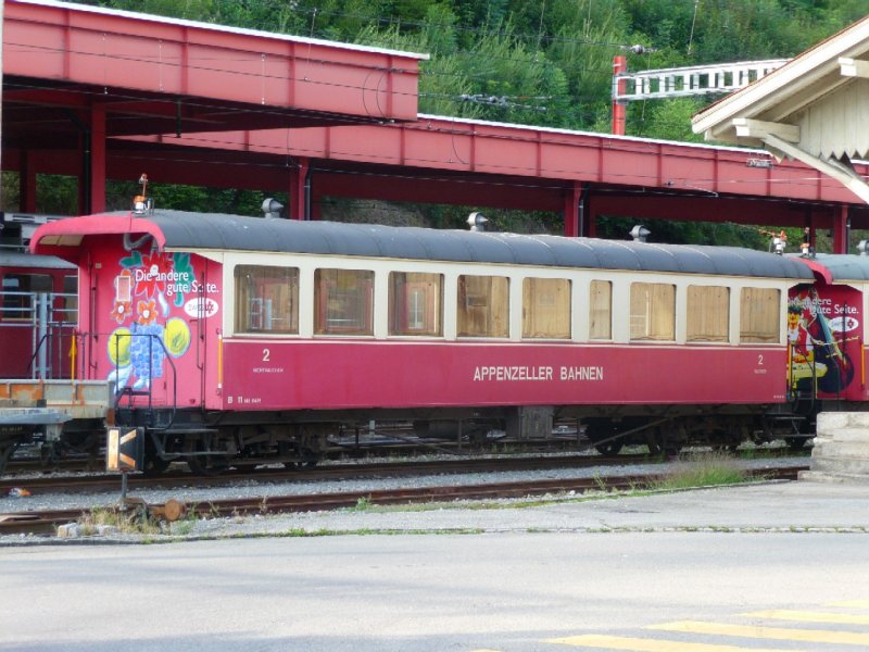 AB - Oldtimer Peronenwagen 2 Kl. B 11 abgestellt in Herisau am 03.09.2008
