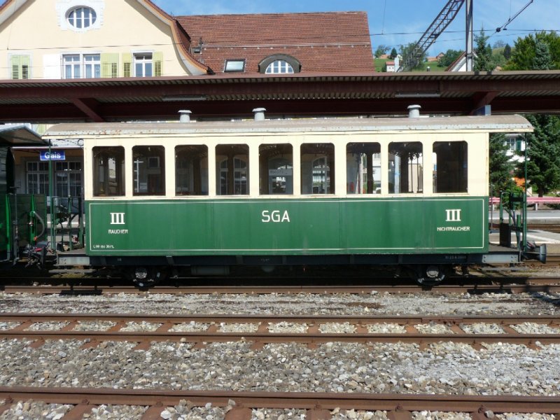 AB - Oldtimer Peronenwagen 3 Kl. C 118  abgestellt in Gais am 03.09.2008