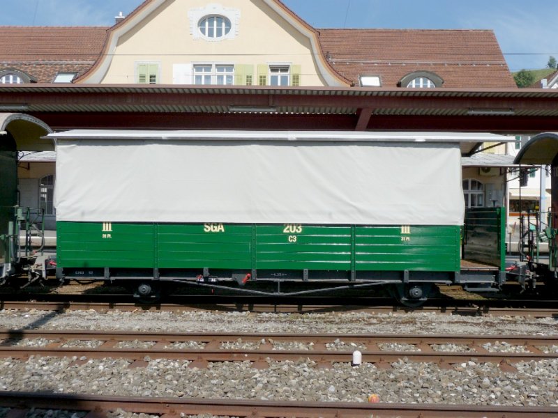 AB - Oldtimer Peronenwagen 3 Kl. C 203 abgestellt in Gais am 03.09.2008