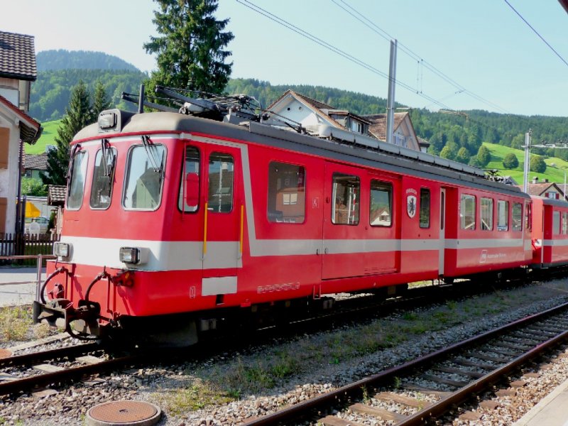 AB - Triebwagen BDe 4/4 47 im Bahnhof von Appenzell am 03.09.2008