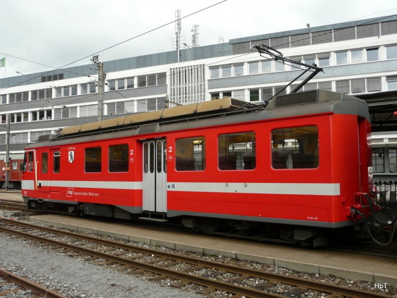 AB - Zahnradtriebwagen BDeh 4/4 11 im Bahnhof von St.Gallen am 21.06.2009