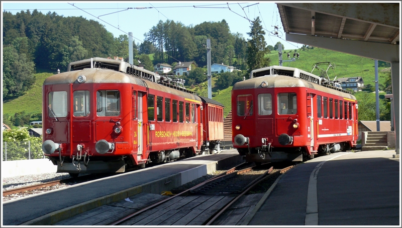 ABDeh 2/4 24 und 23 in Heiden. (17.06.2009)