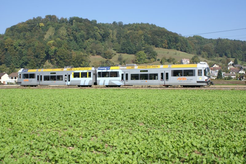 ABe 4/8 33 befindet sich am 30.9.09 in Grnichen Oberdorf.