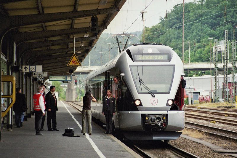 Abellio Rail NRW das erste Mal in Siegen (19.07.2007)
