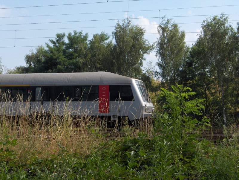 Abellio Steuerwagen abgestellt im bergabebahnhof der Wanner Herner Eisenbahn. 24.7.06