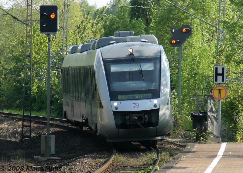 Abellio´s VT11.003 als RB46 bei der Einfahrt in den HP Bochum-Hamme am 06.05.2008.