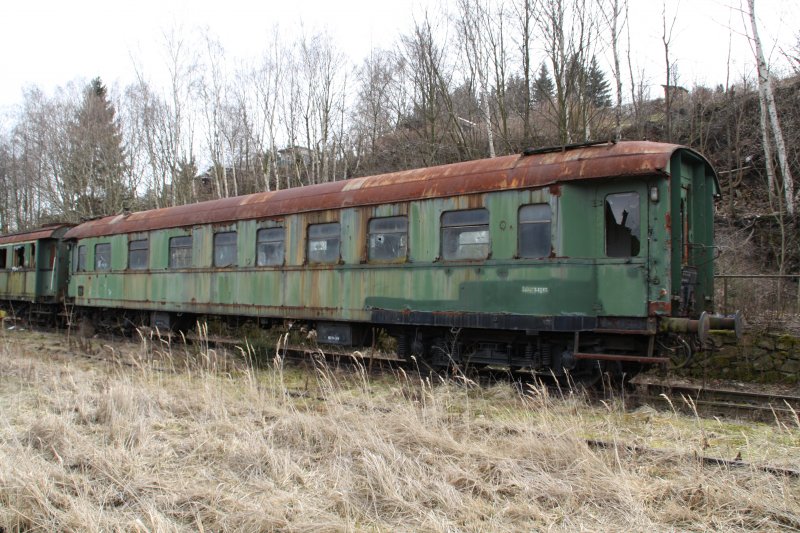 Abgesteller Eilzugwagen in der Sammlung des VSE Schwarzenberg. (14.03.09)