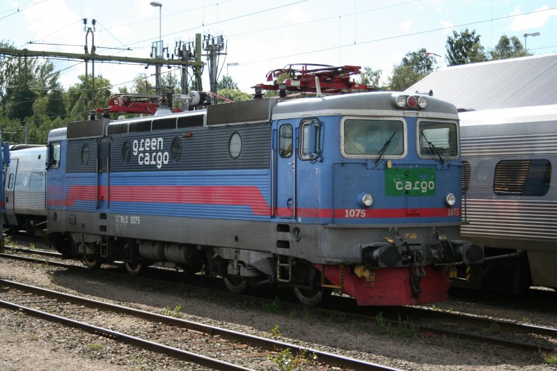 Abgestellte GC Rc3 1075 am 5.8.2008 in Sundsvall C.