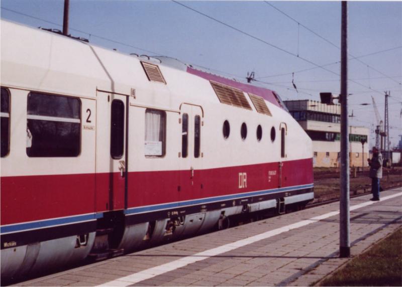 Abschiedsfahrt VT 18.16 - Triebkopf VTb 18.16.07 (Warnemnde 05.04.2003)