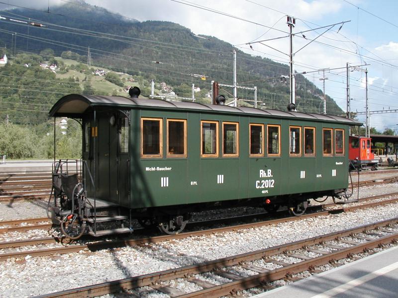 ltester RhB Personenwagen C 2012(1888)in Landquart