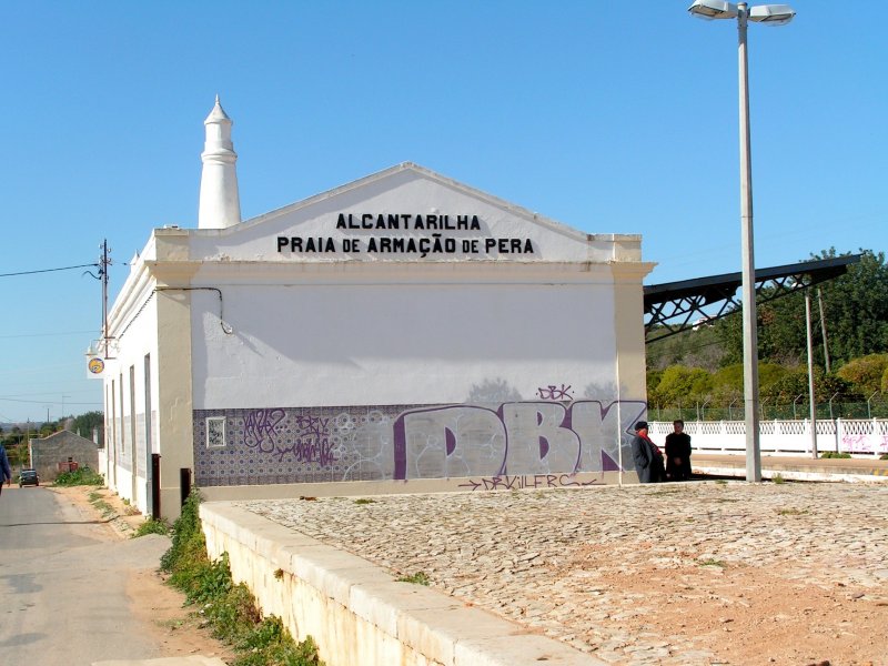 ALCANTARILHA (Distrikt Faro), 02.02.2005, Bahnhof Alcantarilha