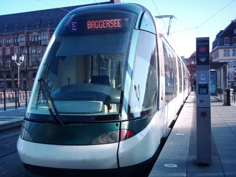 Alstom Citadis an der Haltestelle Gallia in Strasbourg