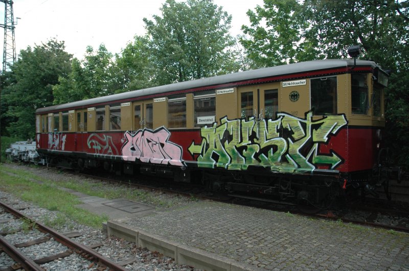 alter Berliner S-Bahn Wagen im Freigel�nde des Verkehrsmuseum N�rnberg; 28.05.2006
