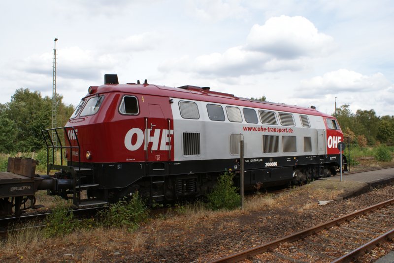 Am 02.09.2009 beim Umsetzen im Bahnhof Munster