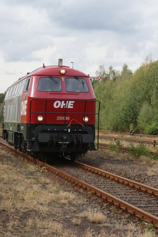 Am 02.09.2009 beim Umsetzen im Bahnhof Munster