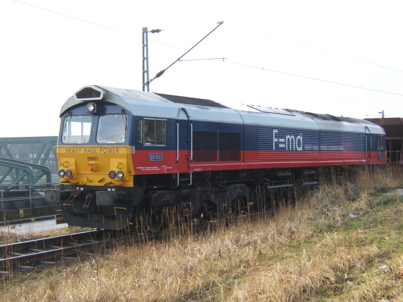 Am 10.2.07 schoben die  Physiker  mit ihrer 29001,in den Gbf Hamburg Sd,um wenig spter in Richtung Berlin aus zu fahren.