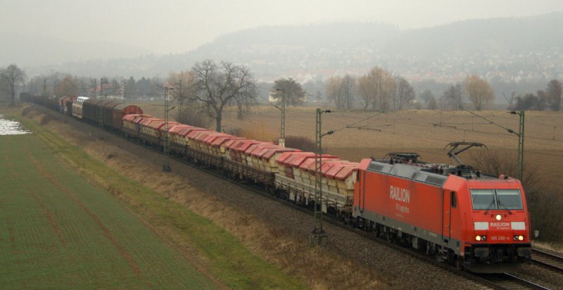 Am 14.02.08 durcheilte 185 290 Grosachsen Heddesheim.deut